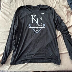 Kansas City Royals Nike Gray Long Sleeve Shirt